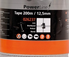 Nastro Powerline 12,5 mm Bianco 200 M Gallagher Per Recinzioni Elettriche
