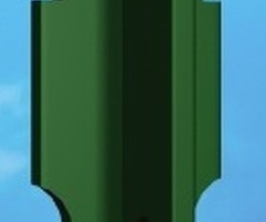 Paletto Recinzioni A "T" In Ferro Plastificato Verde-Sezione mm30x30x3-Altezza 175 cm