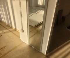Specchio telaio grigio 148x46x2cm