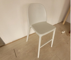 Sgabello multiuso in plastica bianco - 4