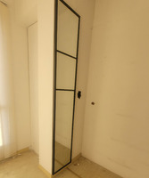 Specchio telaio nero 250x45×3cmq - 4