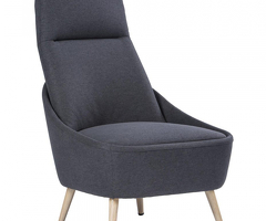 Poltrona in tessuto L 65 x P 77 x H 100 Colore Grigio Chiaro