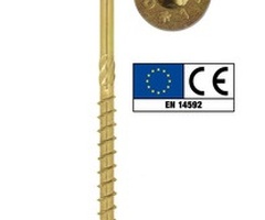 VITI TORX PORTANTI PER LEGNO AUTOFILETTENTI IN ACCIAO TROPICALIZZATO- (Ø 6 X120mm) - CONF. 10 PZ
