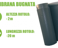 Membrana Bugnata Impermeabilizzante In Polietilene Ad Alta Densità H 2x20 M - Italfrom