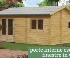 Casetta Da Giardino In Legno D' Abete Nordico(40mm) - cm 537x380 cm - Senza Pavimento- Italfrom314