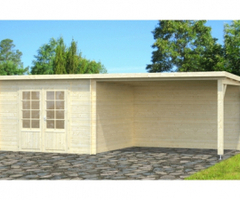 Casetta Da Giardino In Legno D' Abete Nordico(28mm) - cm 670x320cm -Pavimento Escluso- Italfrom13