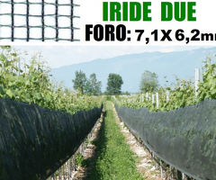 Rete/Telo Di Protezione Antigrandine Iride Due - Foro:7,1x6,2mm - Misure: H 1 X 200 Mt