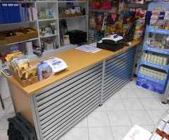 BANCONE VENDITA COMPLETO L 100 CM , H 105 CM , LARGHEZZA TOP 60 CM