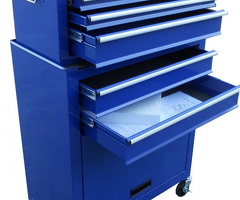 Carrello Portautensili con Ruote e Bauletto Estraibile Vari Colori per Officina