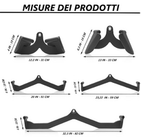 SET IMPUGNATURE ERGONOMICHE Pull Down Bar Access, accessorio per allenamento per palestra, fitness, - 9