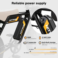 FAT BIKE HITWAY BK29S DOPPIA BATTERIA NUOVO - 3