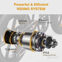 FAT BIKE HITWAY BK29S DOPPIA BATTERIA NUOVO - 5