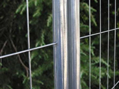 Pannelli Recinzione Temporanea Zincata da Cantiere cm 335x200h con Plinto in Calcestruzzo - 3