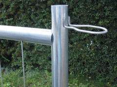 Pannelli Recinzione Temporanea Zincata da Cantiere cm 335x200h con Plinto in Calcestruzzo - 5