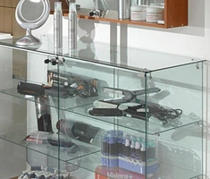 Vetrina Cristalli Temperati LL 117X40Xh90 cm  OF1290  Made in Italy - 2