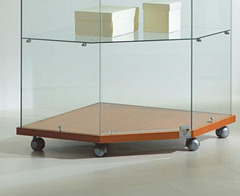 Vetrina Angolare OF790 68x68xh90 cm Cristalli Temperati Made in Italy - 2