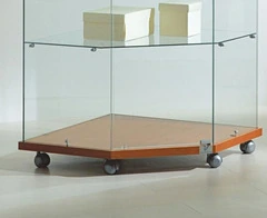 Vetrina Angolare OF790 68x68xh90 cm Cristalli Temperati Made in Italy - 2