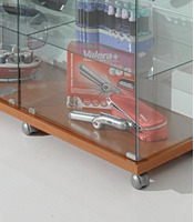 Vetrina Top Cristallo 117x40xh140 cm Cristalli Temperati Made in Italy - 3