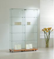 Vetrina Cristalli Temperati 117x40xh180 cm LL OF1218 Made in Italy