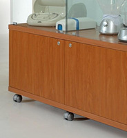 Vetrina Cristalli Temperati con Mobile e Faretti  80x40x181cm LL 818LM Made in Italy - 3