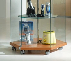 Vetrina Motorizzata con Ripiani Girevoli 40x40x187 cm LL OF418G Made in Italy - 3