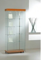 Vetrina Motorizzata con Ripiani Girevoli 77x40x187cm LL OF818G Made in Italy