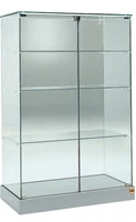 Vetrina Media L93xP46xH140 cm Cristalli Temperati Ante Battenti made in Italy