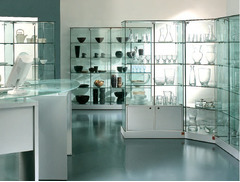 Vetrina Alta L93xP46xH180 cm Cristalli Temperati  con Mobile Ante  Battenti Made in ITALY - 2