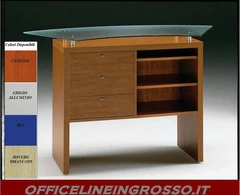 BANCO VENDITA DIMENSIONI:(100x45x h90 cm)  CON TOP IN CRISTALLO   SERIE GLASS PRODUZIONE ITALIANA