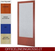 SCHIENALE(H.218) SENZA PANCA IN LAMIERA FORATA PER BLISTER dimensioni(120x3x h218) LINEA GLASS PRODU