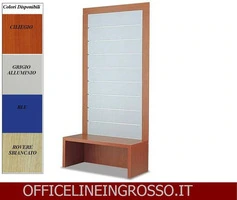 SCHIENALE (H.218) DOGATO IN CRISTALLO SATINATO  CON PANCA  dimensioni( 104X46X h218) SERIE GLASS  PR