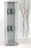 Vetrina in Cristallo Temperato con Schienale Blisterato  dimensioni(43X43X h180) Serie Alldes  Made 