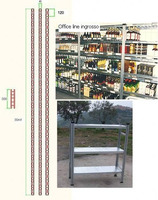 Composizione completa , 3 campate da 30mt cadauna ( 90mt lineari ) altezza 3 metri ,  Profondità 40c