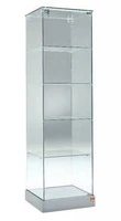 Vetrina Alta L53xP46xH180 cm Cristalli Temperati Anta Battenti