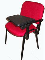 Poltrona - Sedia d' Attesa con Ribaltina in Tessuto Colore Rosso