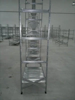 Spalla per scaffalature metalliche completa di diagonali , distanziali e basi Alta 300 cm Prof 30 cm - 2