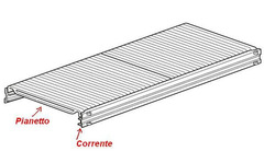 Ripiano completo lunghezza  120 x  Profondità 30 cm per scaffalature metalliche industriali - PORTAT - 3