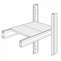 Ripiano completo lunghezza  150 x  Profondità 80 cm per scaffalature metalliche industriali - PORTAT - 4