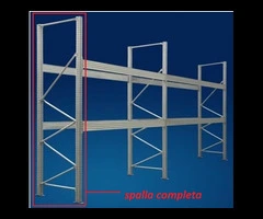 TS5) SPALLA COMPLETA ALTEZZA 350 PROFONDITA' 110 CM PORTATA 10060 Kg - 3