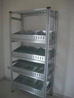 DIVISORIO TRAPEZOIDALE PER RIPIANO PROFONDITA' 80 cm per scaffali componibili - 2