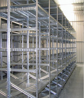 Scaffalatura industriale a ripiani lunghezza 6 metri , altezza 2,00 mt, profondità 60 cm  con 4 ripi - 3