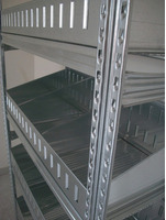 Scaffalatura per minuterie, completa, lunghezza 1,5 metri , altezza 2,00 mt, profondità 40 cm con 4  - 2