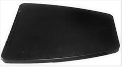 Poltrona - Sedia d' Attesa con Ribaltina in Tessuto Colore Nero - 4