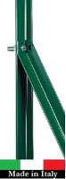 Saetta a 'L'  in Ferro Plastificato Verde - Altezza 150 cm - per Sostegno Paletti Recinzione