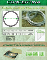 Concertina Zincata Diametro Interno: 60 cm per Recinzioni in Rete Metallica Matassa da 10-12 Mt - 2