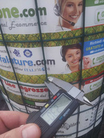 25mt- ROTOLO RETE METALLICA ZINCATA PLASTIFICATA  ELETTROSALDATA- MAGLIA: mm50x75 - H 125 cm - 4