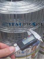 25mt- ROTOLO RETE METALLICA ZINCATA ELETTROSALDATA- MAGLIA: mm50x75 - H 125 cm - 5