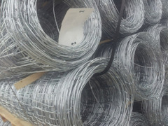 50mt- Rotolo Rete Metallica Pastorale Zincata-Tipo  Standard-a Maglia Annodata- H 140 cm - 3