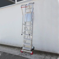 (100/SMT) SCALA PROFESSIONALE DA MAGAZZINO ALTEZZA PIANEROTTOLO 98 CM  , 4 GRADINI - 2