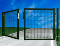 Cancello Medium Doppio - con Rete  50X200X5 mm - Telaio 35/40 mm - Dimensione: cm300X200 h - Peso 60